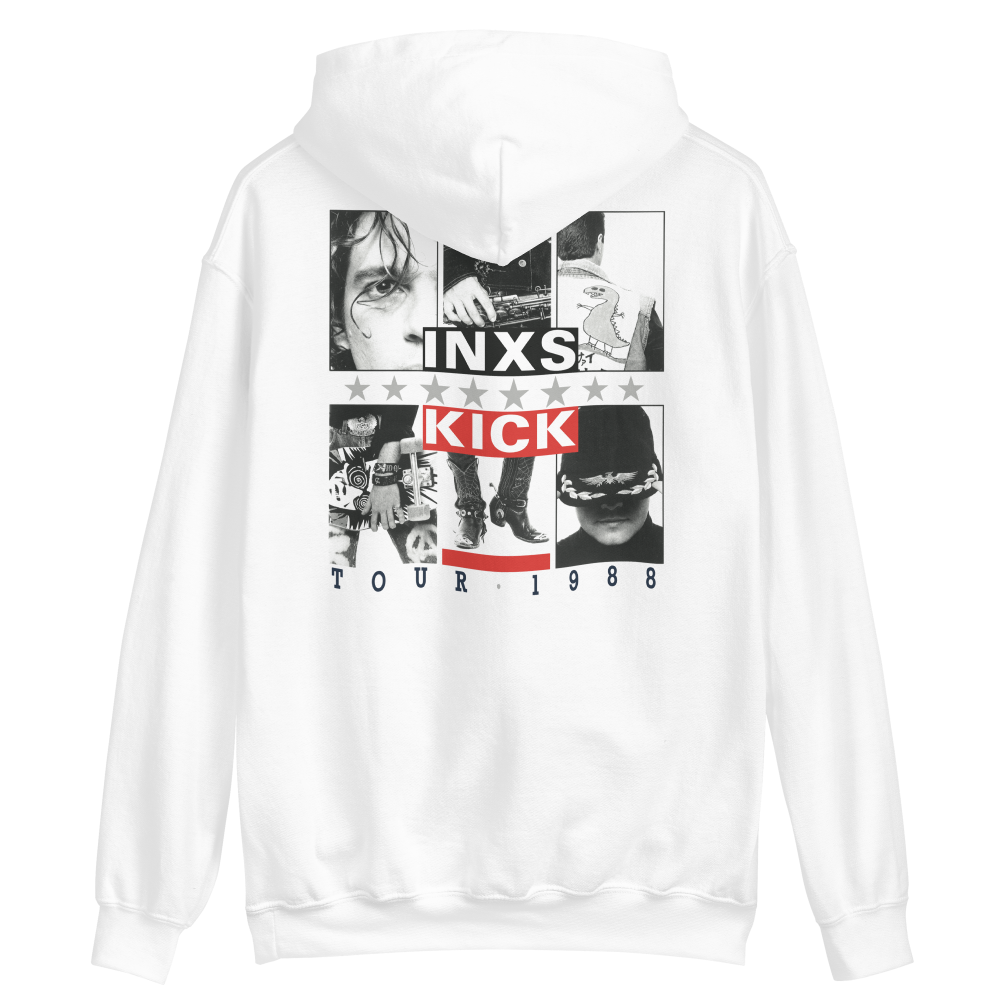 Kick Tour 1988 White Hoodie Back