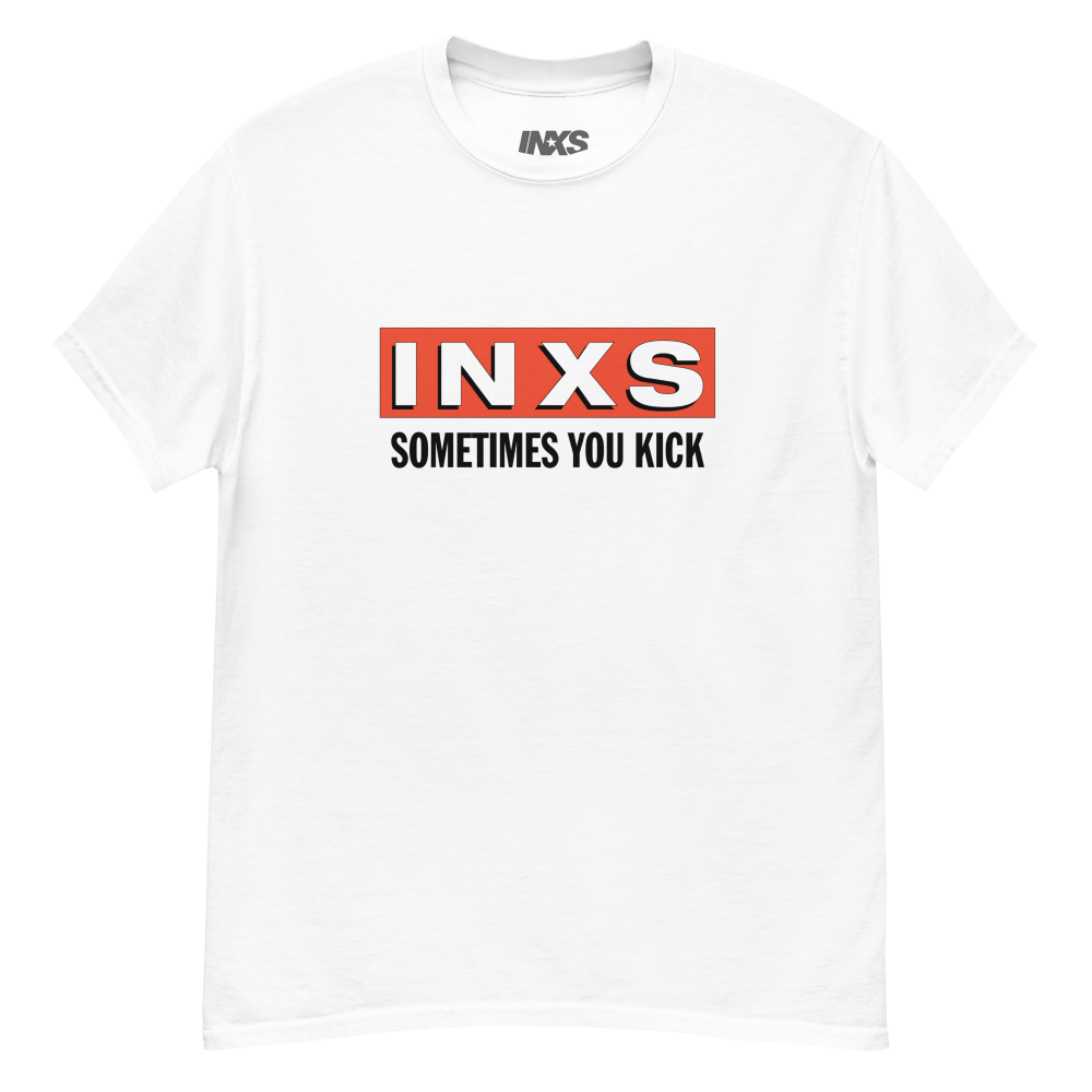 Sometimes You Kick White T Shirt INXS Official AU Store